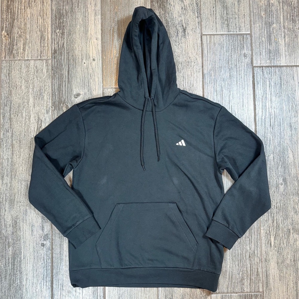 Adidas‎ Womens SL FC HD Hoodie Sweatshirt Black Pullover Size L Large